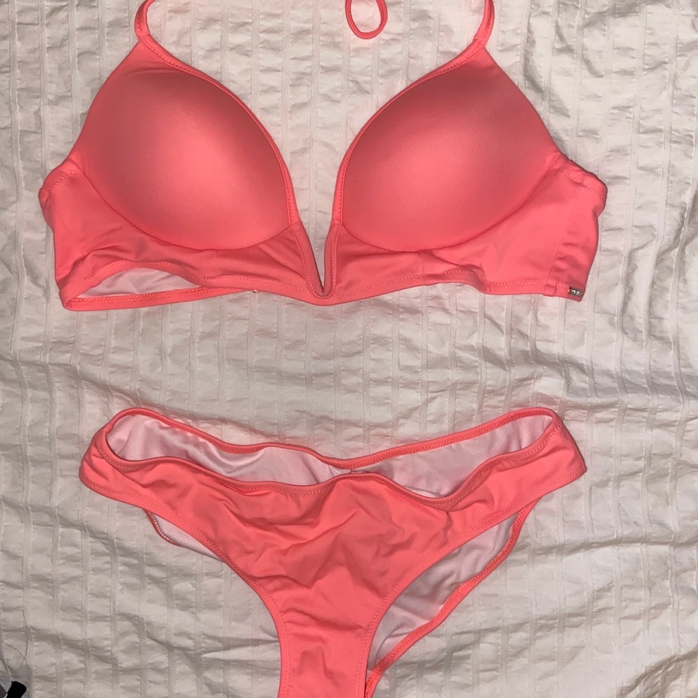 Pink Victoria’s Secret Salmon colored bikini